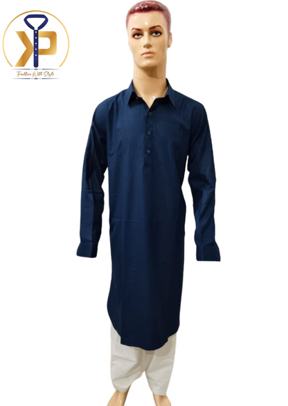 punjabi blue kurta pyjama for men 