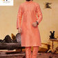 peach kurta pyjama for men