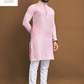 pink kurta pyjama for men