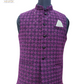 purple nehru jacket for men