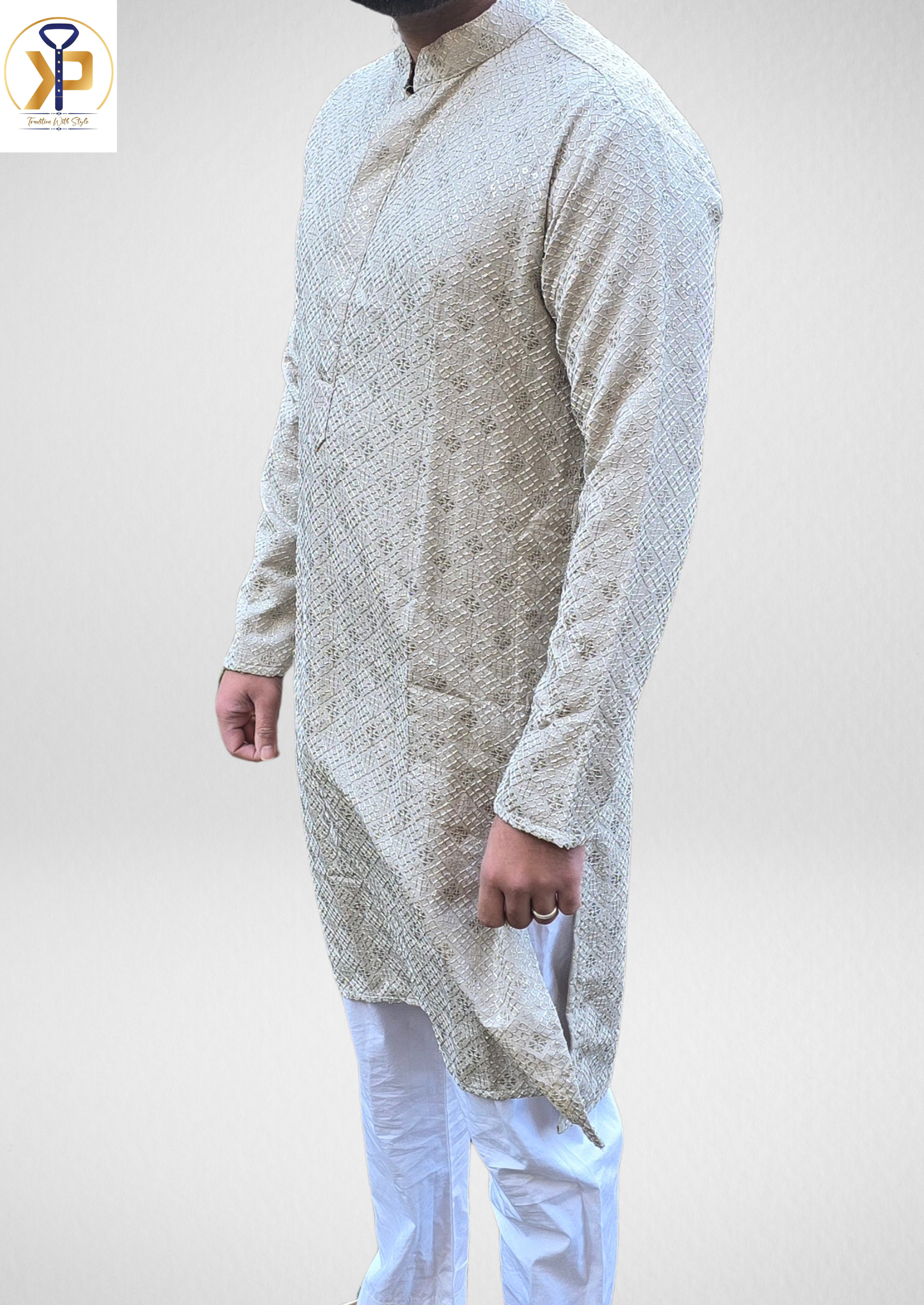 kurta pyjama dark beige