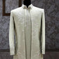 light green indo western set for men