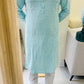 KPD5060 Chikankari Sequence Blue White Kurta Pyjama Set