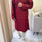 KPD5068 Red Designer Kurta Pyjama Set