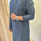 KPD5066 Navy Blue Designer Kurta Pyjama Set