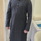 KPD5056 Black Kurta Pyjama For Men