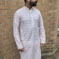 KPD5061 Chikankari Sequence Beige White Shade Kurta Pyjama Set