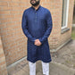 KPD5067 Dark Blue Kurta Pyjama Set