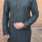 KPD5055 Dark Green Kurta Pyjama For Men