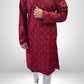 KPD5068 Red Designer Kurta Pyjama Set