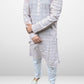 KPD5061 Chikankari Sequence Beige White Shade Kurta Pyjama Set