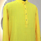 yellow kurta pyjama for men