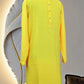 designer yellow kurta pyjama for men