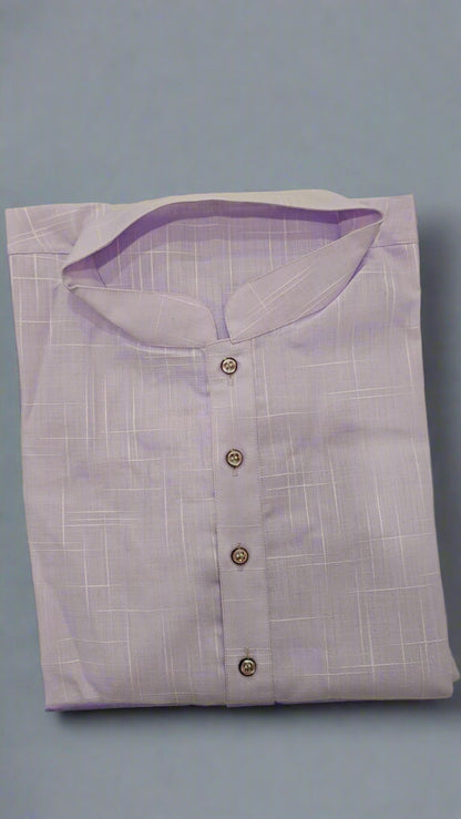 KPD5241 Cotton Lavender Plus Size Kurta Pyjama - Kurtapyjama.ca
