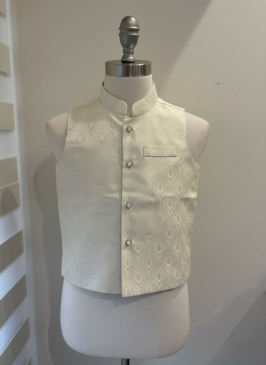 white nerhu jacket kids