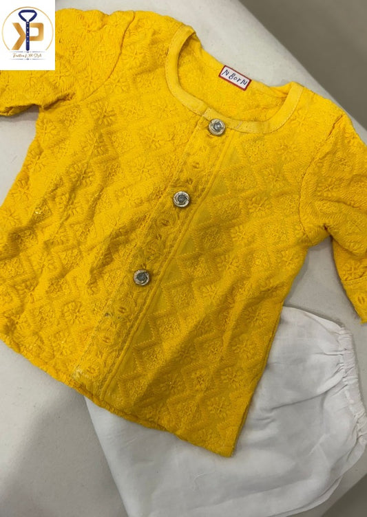 KPK5003 Yellow Kurta Pyjama Set