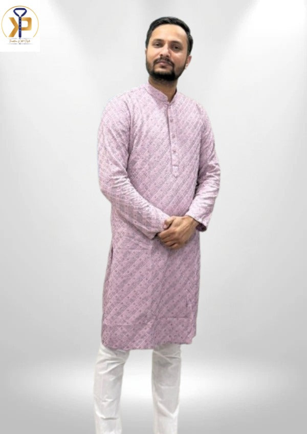 lavender kurta pyjama 