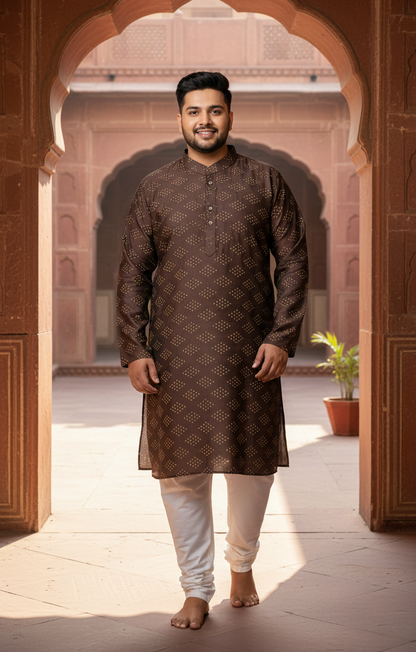 KPD4016 Brown Heavy Designer Wear With Lining