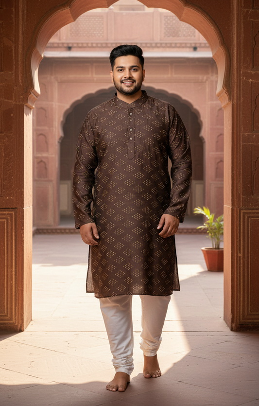 KPD4016 Brown Heavy Designer Wear With Lining