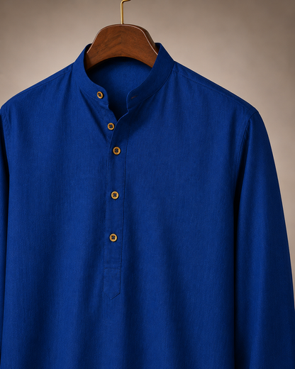 KPSK1013 Dark Teal Plain Kurta