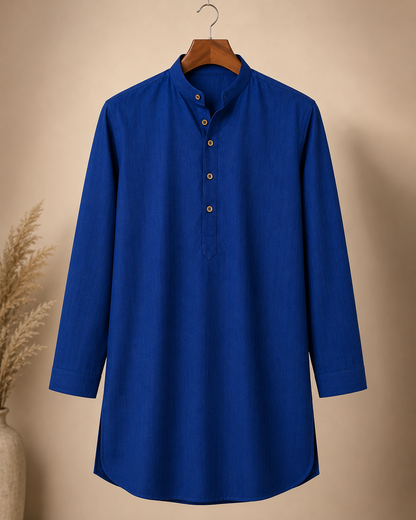 KPSK1013 Dark Teal Plain Kurta