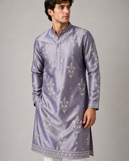 KPD6284 Purple Kurta Pant Set