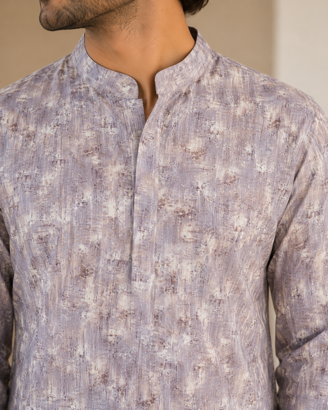 KPD6248 Lilac Purple Light Sequins Work Kurta