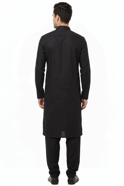 KPC1030 Black Kurta with Straight Pyjama