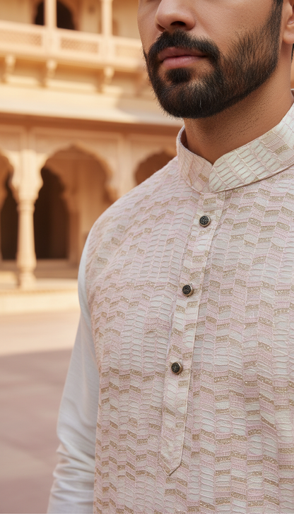 KPD6024 Baby Pink Kurta Pyjama