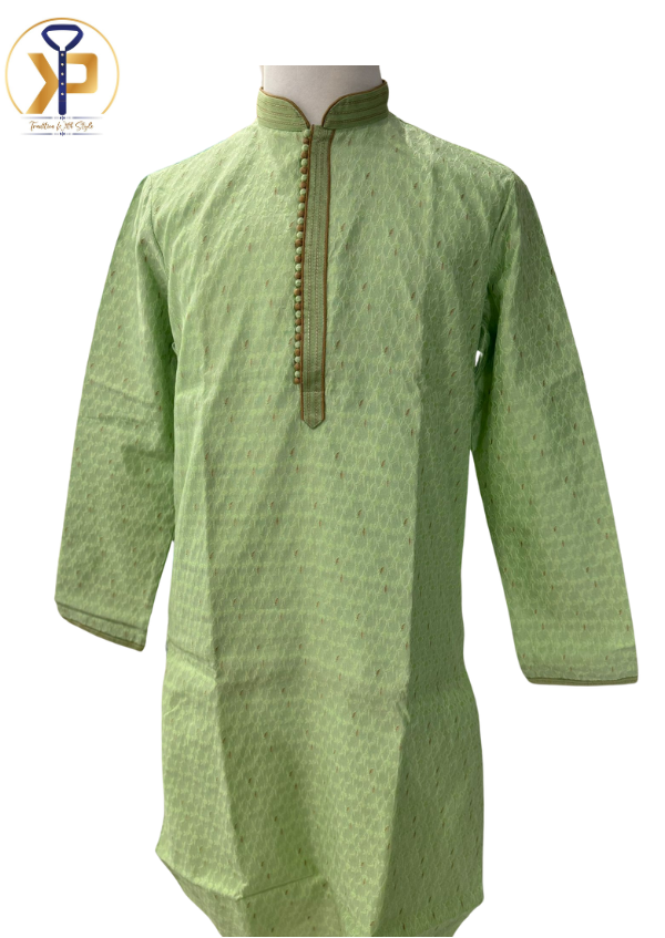 light green kurta pyjama