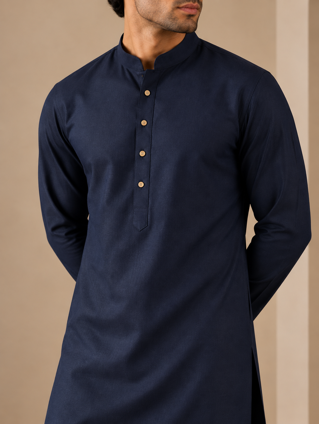 KPC1055 Midnight Navy Classic Kurta Pant Set