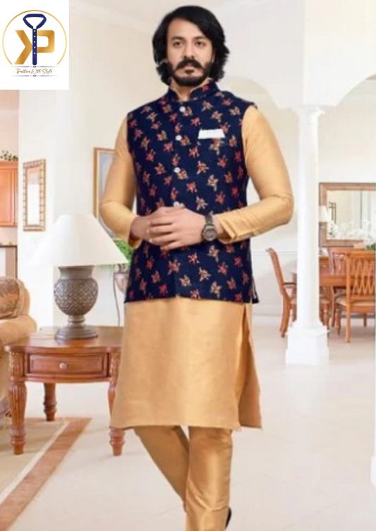 golden kurta pyjama