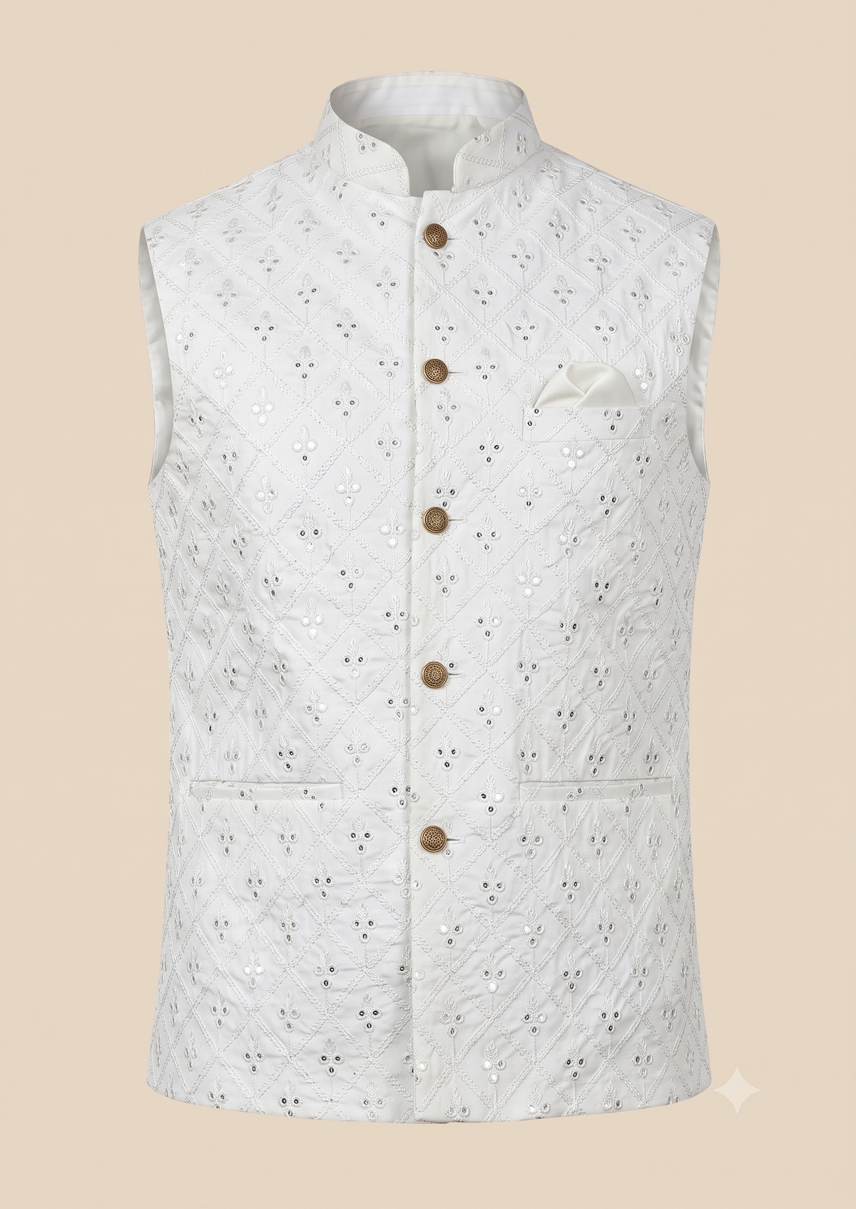 KPJ7010 White Mirror Designer Jacket