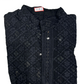 black chikankari kurta for kids