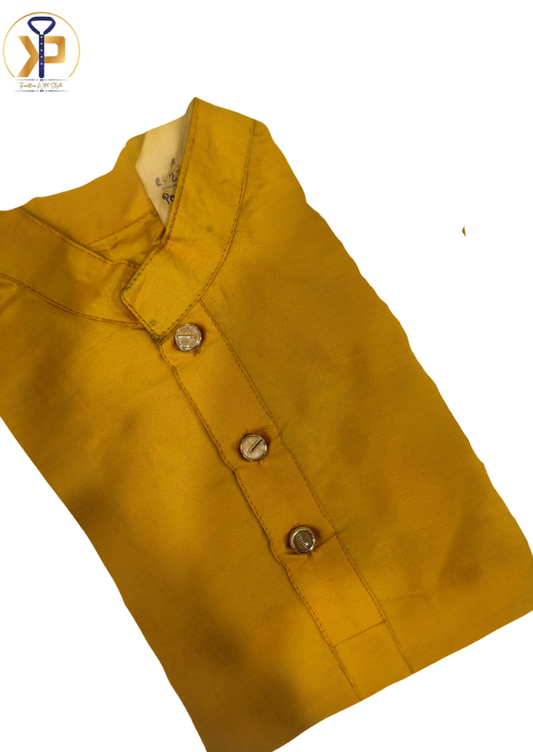 KPK7091 Yellow Kurta Pyjama 1-2yr