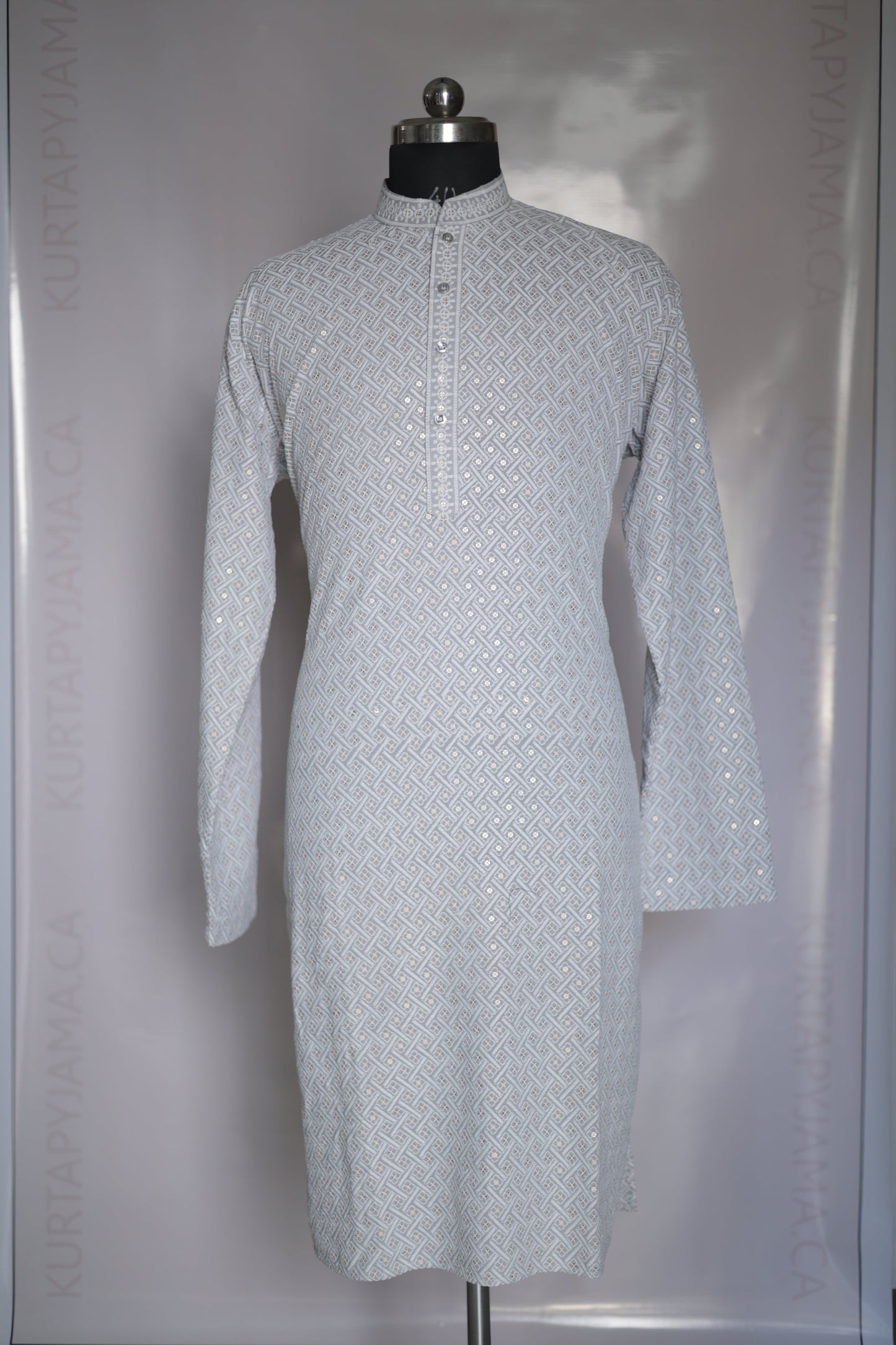 KPD4066 Plus Size Grey Kurta with Pyjama