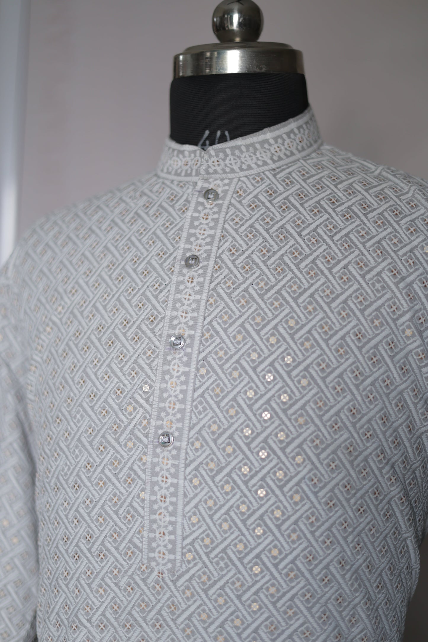 KPD4066 Plus Size Grey Kurta with Pyjama