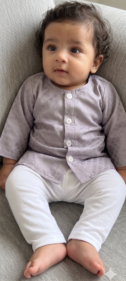 KPK2014 Grey Kurta Pyjama Set