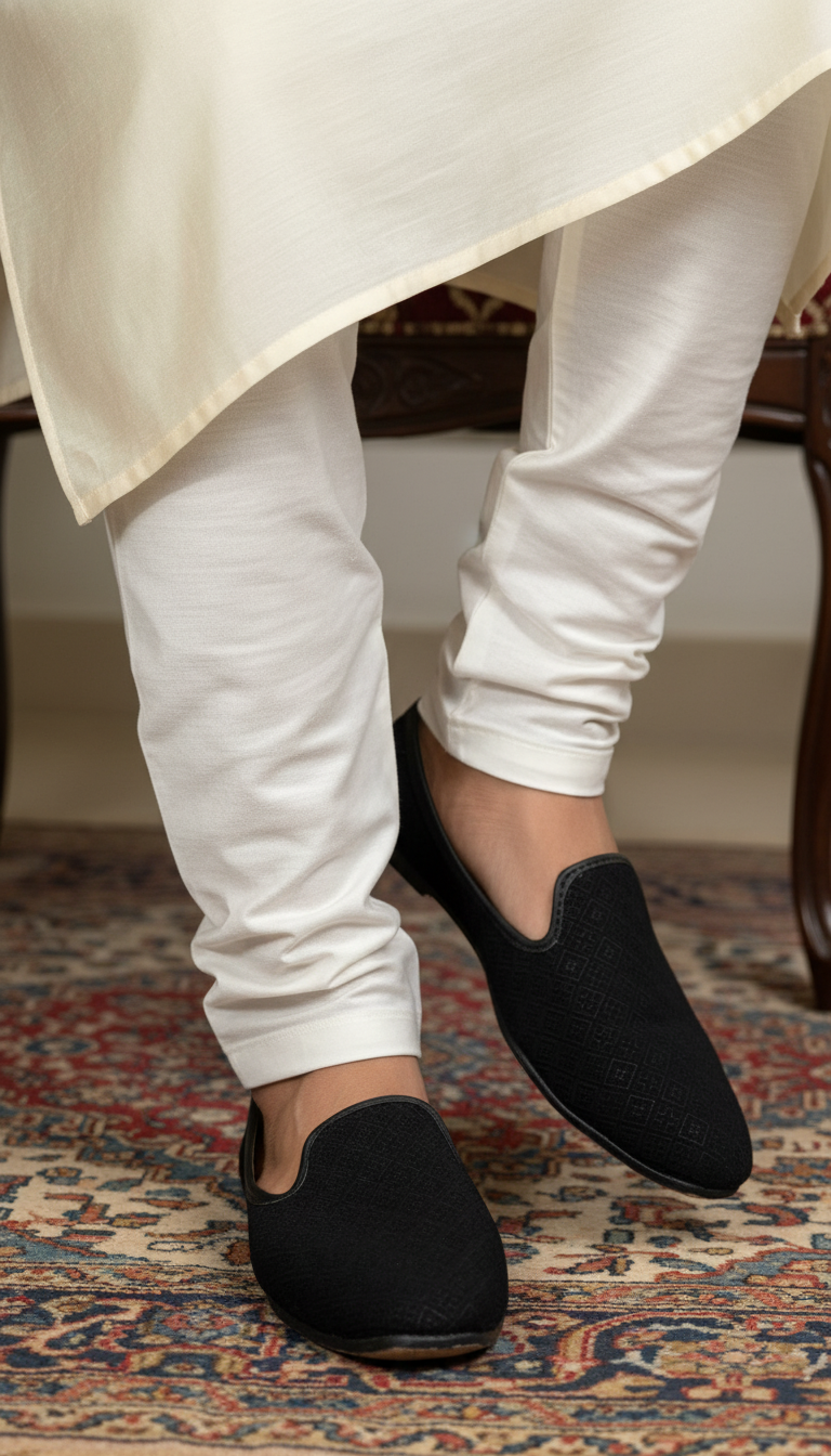 KPL0032 Designer Black Jutti/Khussa