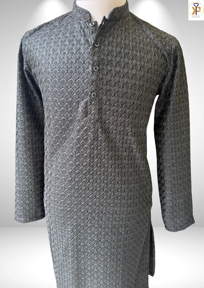 KPD6147 Metallic Olive Green Kurta Pyjama Set