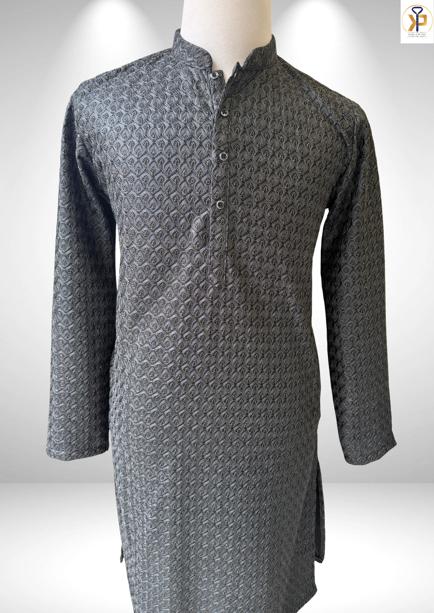 KPD6147 Metallic Olive Green Kurta Pyjama Set