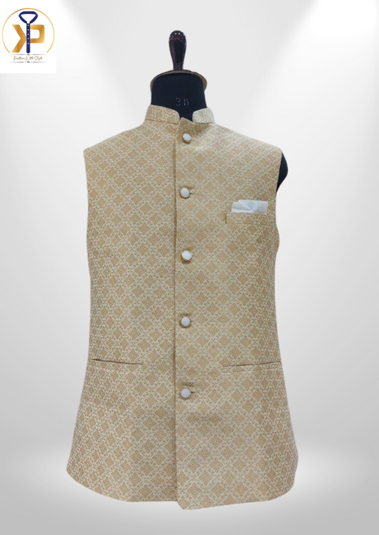 golden nehru jacket