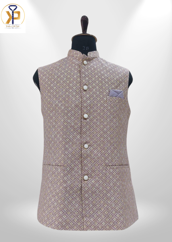 lilac nehru jacket