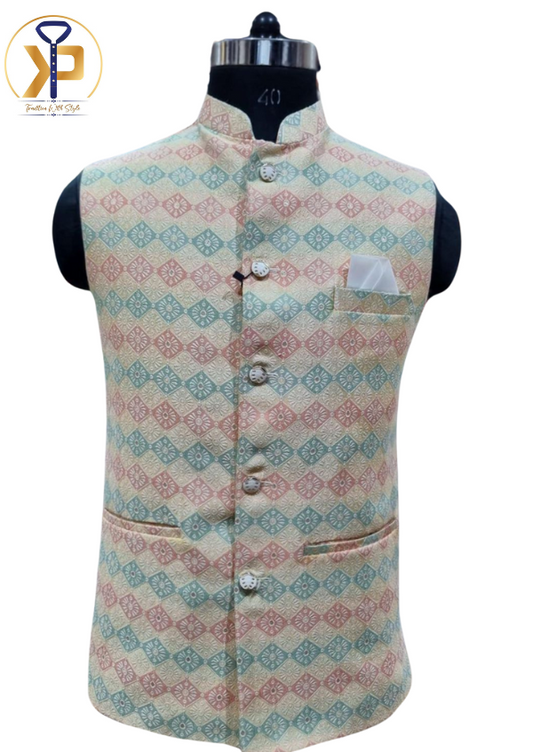 multi color nehru jacket