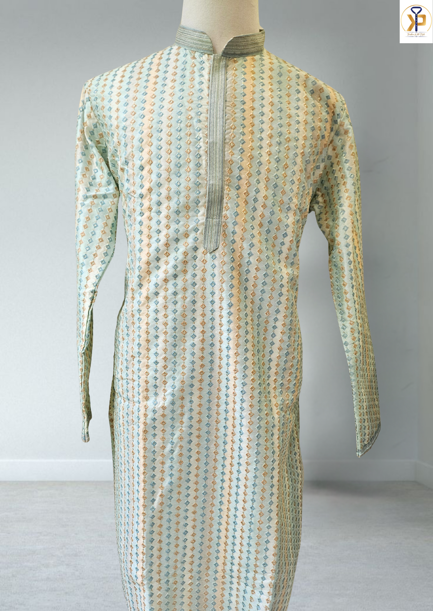 multi color kurta pyjama set