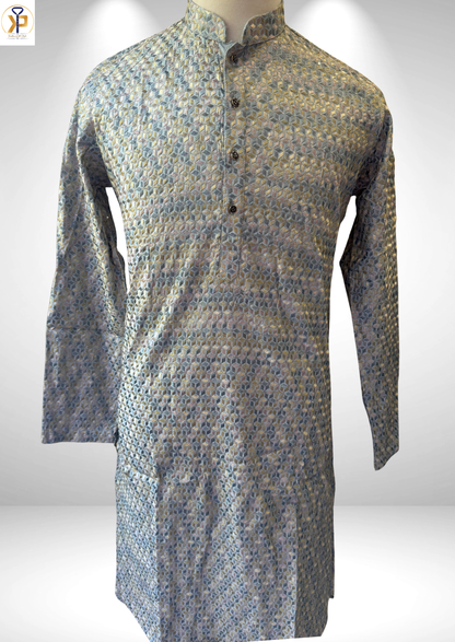 multicolor kurta pyjama set