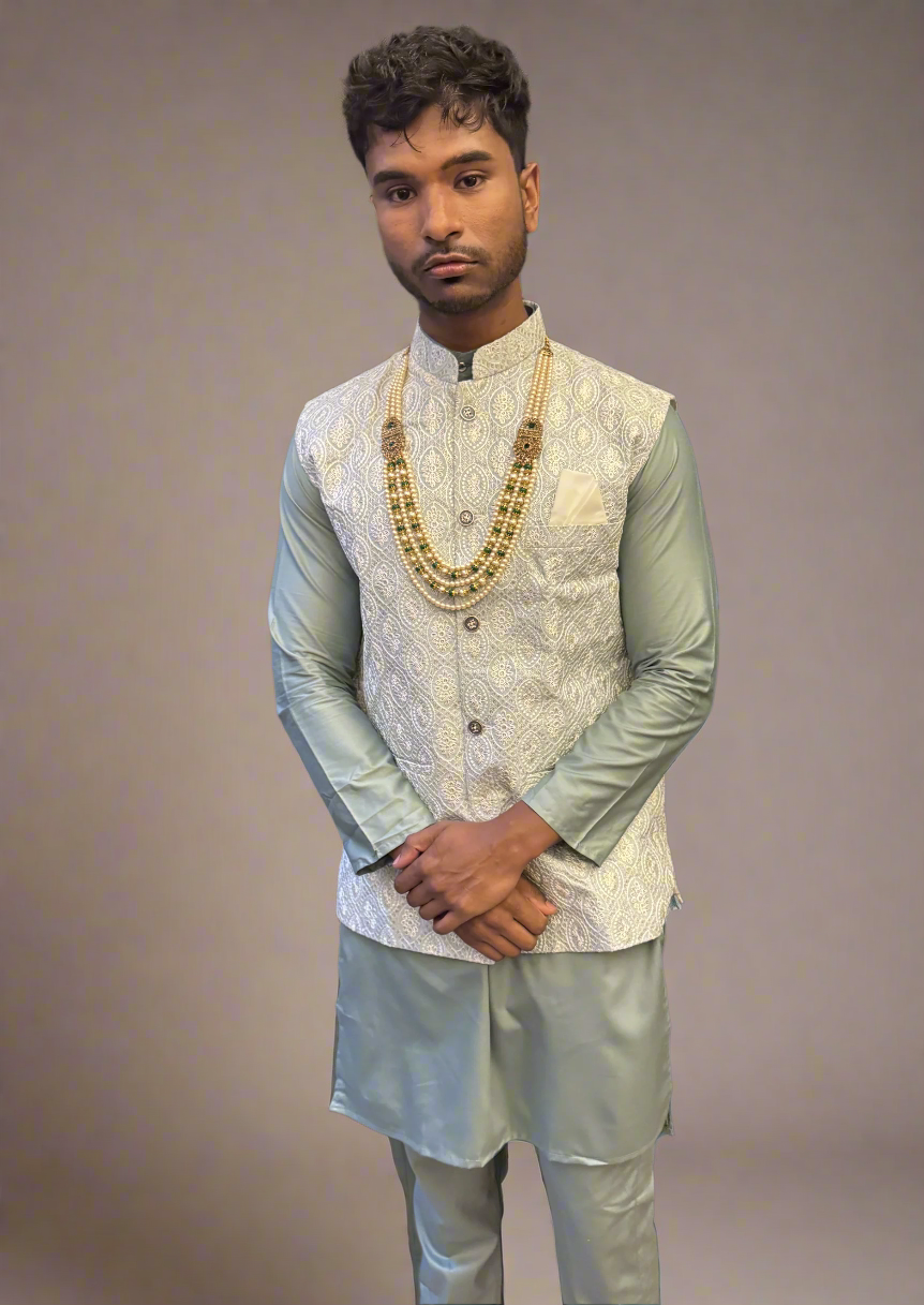 KPJ7059 Designer Nehru Jacket Set - Kurtapyjama.ca