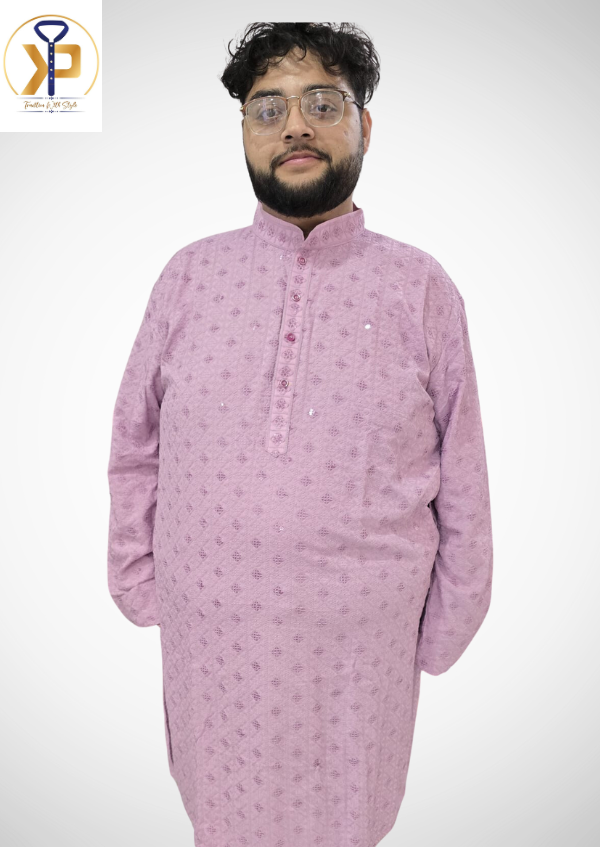 plus size pin kurta pyjama