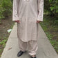 beige kurta pyjama