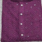 KPD5062 Purple Chikankari Kurta Pyjama Set